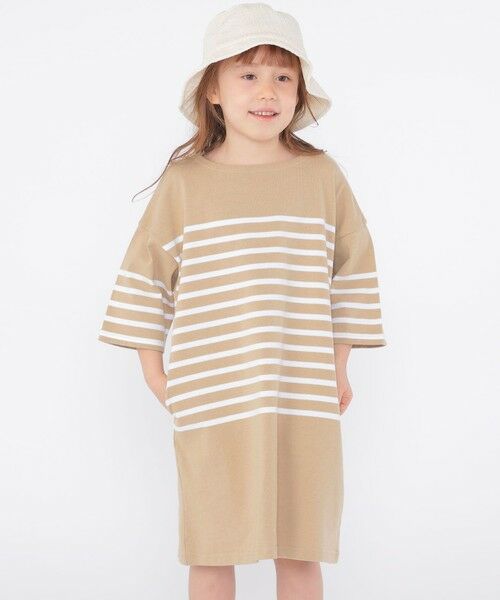 SHIPS / シップス ロング・マキシ丈ワンピース | SHIPS KIDS:100〜155cm / パネル ボーダー ワンピース | 詳細2