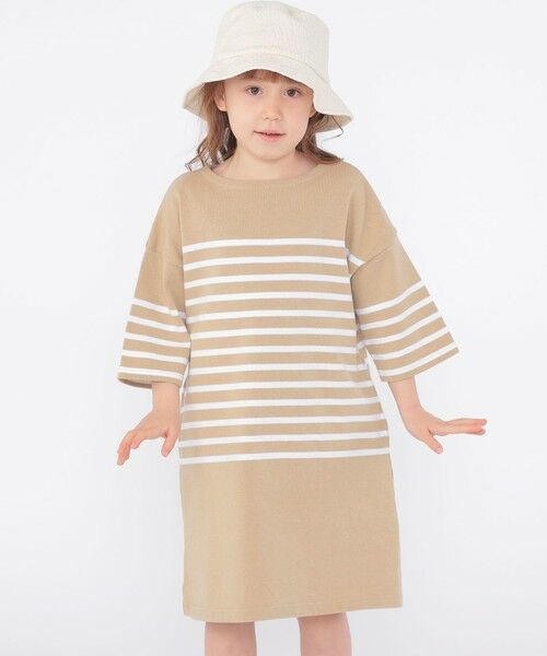 SHIPS / シップス ロング・マキシ丈ワンピース | SHIPS KIDS:100〜155cm / パネル ボーダー ワンピース | 詳細3