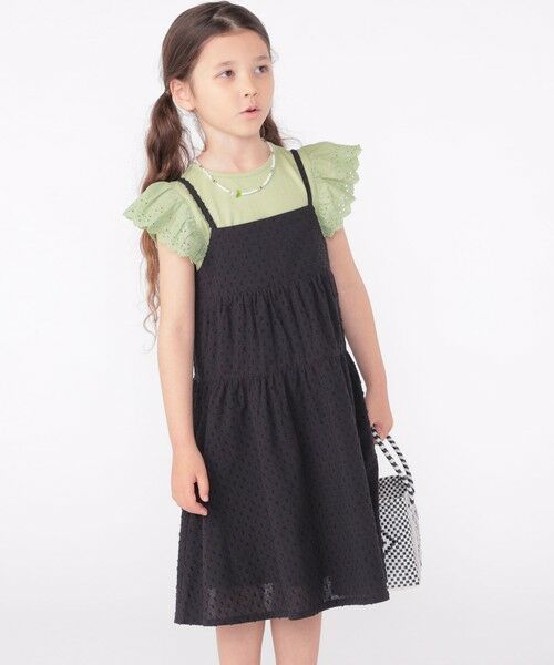 SHIPS / シップス ロング・マキシ丈ワンピース | SHIPS KIDS:100〜130cm / ジャカード キャミ ワンピース | 詳細1