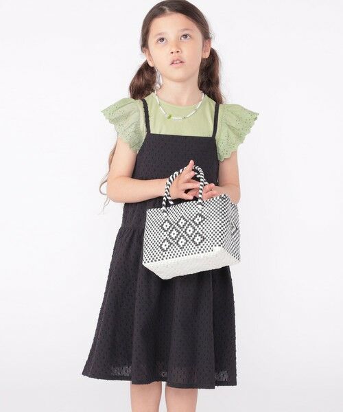 SHIPS / シップス ロング・マキシ丈ワンピース | SHIPS KIDS:100〜130cm / ジャカード キャミ ワンピース | 詳細4