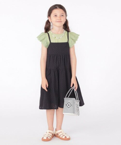 SHIPS / シップス ロング・マキシ丈ワンピース | SHIPS KIDS:100〜130cm / ジャカード キャミ ワンピース | 詳細5
