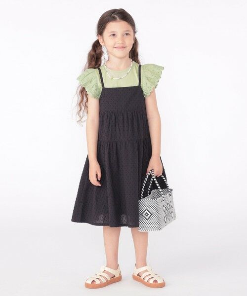SHIPS / シップス ロング・マキシ丈ワンピース | SHIPS KIDS:100〜130cm / ジャカード キャミ ワンピース | 詳細6