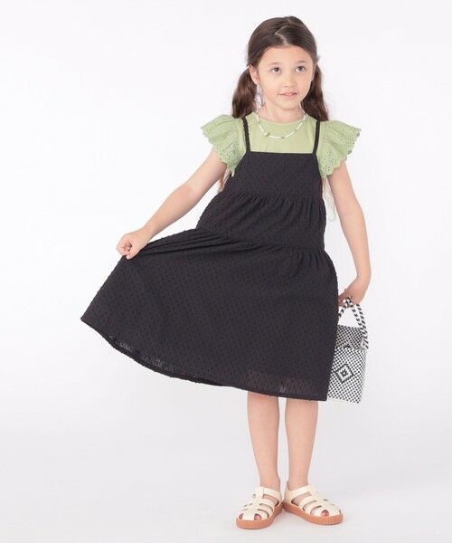 SHIPS / シップス ロング・マキシ丈ワンピース | SHIPS KIDS:100〜130cm / ジャカード キャミ ワンピース | 詳細7