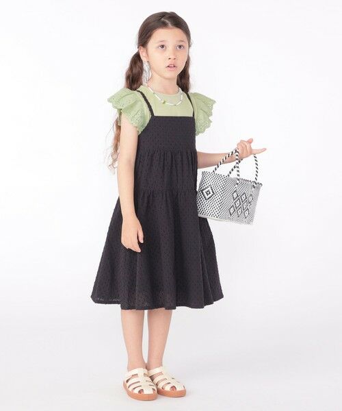 SHIPS / シップス ロング・マキシ丈ワンピース | SHIPS KIDS:100〜130cm / ジャカード キャミ ワンピース | 詳細8