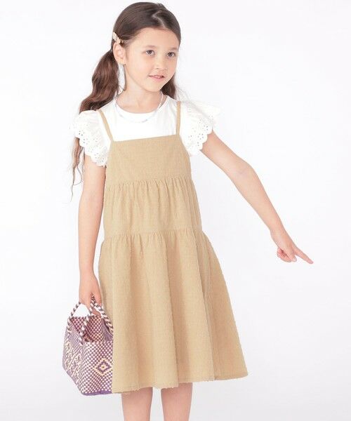 SHIPS / シップス ロング・マキシ丈ワンピース | SHIPS KIDS:100〜130cm / ジャカード キャミ ワンピース | 詳細13
