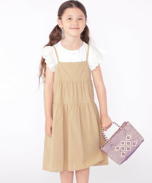 SHIPS / シップス ロング・マキシ丈ワンピース | SHIPS KIDS:100〜130cm / ジャカード キャミ ワンピース | 詳細14