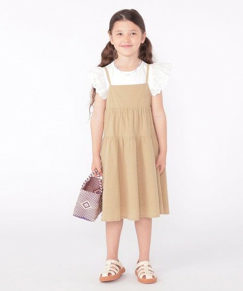 SHIPS / シップス ロング・マキシ丈ワンピース | SHIPS KIDS:100〜130cm / ジャカード キャミ ワンピース | 詳細17