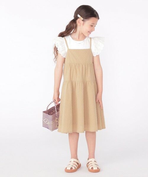 SHIPS / シップス ロング・マキシ丈ワンピース | SHIPS KIDS:100〜130cm / ジャカード キャミ ワンピース | 詳細20