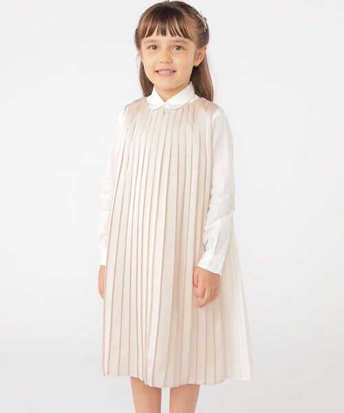 SHIPS / シップス ロング・マキシ丈ワンピース | ARCH&LINE:110〜145cm / セレモニー スリーブレス プリーツ ドレス | 詳細6