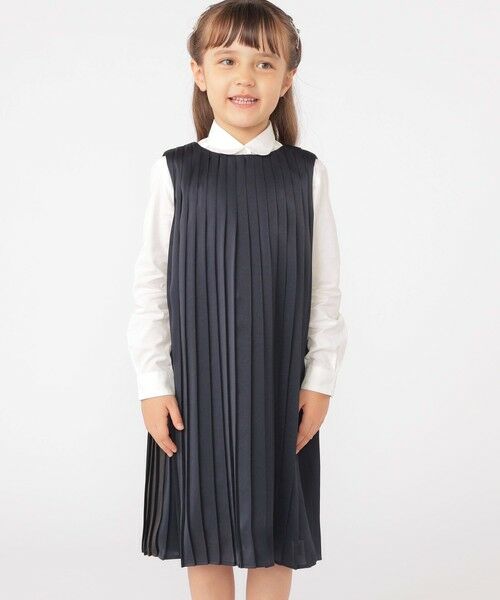 SHIPS / シップス ロング・マキシ丈ワンピース | ARCH&LINE:110〜145cm / セレモニー スリーブレス プリーツ ドレス | 詳細13