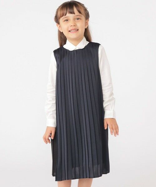 SHIPS / シップス ロング・マキシ丈ワンピース | ARCH&LINE:110〜145cm / セレモニー スリーブレス プリーツ ドレス | 詳細14