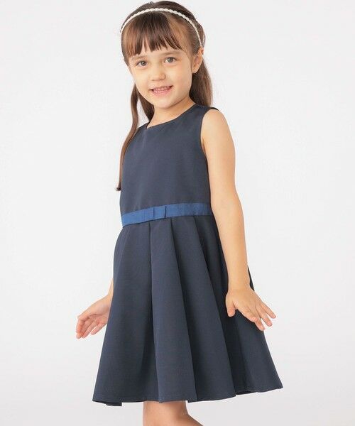 SHIPS / シップス ロング・マキシ丈ワンピース | SHIPS KIDS:110〜130cm /セレモニー ノースリーブワンピース（ダークブルー）