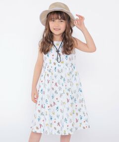 SHIPS / シップス ロング・マキシ丈ワンピース | SHIPS KIDS:100〜130cm / フラワー ノースリーブ ワンピース
