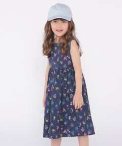 SHIPS / シップス ロング・マキシ丈ワンピース | SHIPS KIDS:100〜130cm / フラワー ノースリーブ ワンピース
