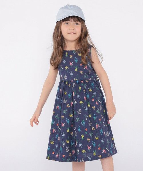 SHIPS / シップス ロング・マキシ丈ワンピース | SHIPS KIDS:100〜130cm / フラワー ノースリーブ ワンピース | 詳細21