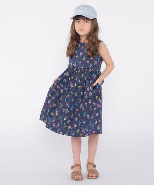 SHIPS / シップス ロング・マキシ丈ワンピース | SHIPS KIDS:100〜130cm / フラワー ノースリーブ ワンピース | 詳細25