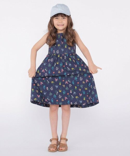 SHIPS / シップス ロング・マキシ丈ワンピース | SHIPS KIDS:100〜130cm / フラワー ノースリーブ ワンピース | 詳細28