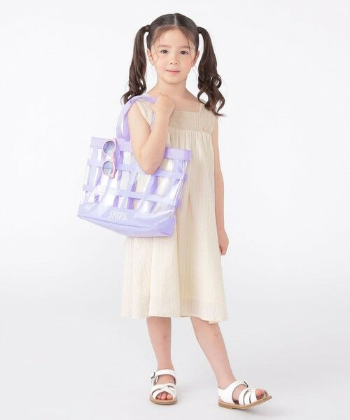 SHIPS / シップス ロング・マキシ丈ワンピース | SHIPS KIDS:100〜130cm / クロシェ ノースリーブ ワンピース | 詳細15