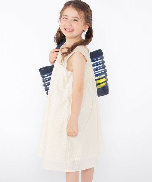 SHIPS / シップス ロング・マキシ丈ワンピース | SHIPS KIDS:100〜130cm / クロシェ ノースリーブ ワンピース | 詳細2