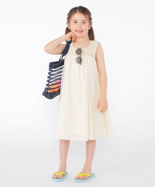 SHIPS / シップス ロング・マキシ丈ワンピース | SHIPS KIDS:100〜130cm / クロシェ ノースリーブ ワンピース | 詳細6