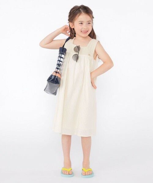 SHIPS / シップス ロング・マキシ丈ワンピース | SHIPS KIDS:100〜130cm / クロシェ ノースリーブ ワンピース | 詳細8