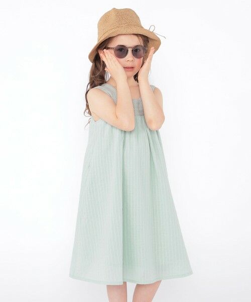 SHIPS / シップス ロング・マキシ丈ワンピース | SHIPS KIDS:100〜130cm / クロシェ ノースリーブ ワンピース | 詳細29