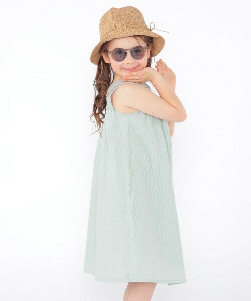 SHIPS / シップス ロング・マキシ丈ワンピース | SHIPS KIDS:100〜130cm / クロシェ ノースリーブ ワンピース | 詳細30