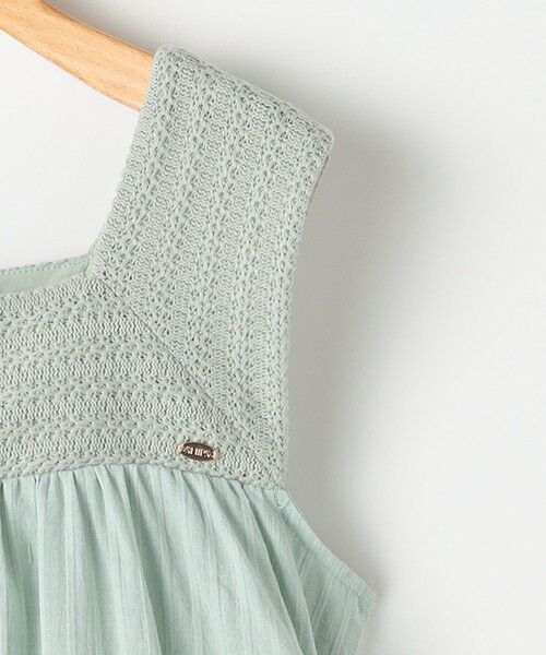 SHIPS / シップス ロング・マキシ丈ワンピース | SHIPS KIDS:140〜150cm / クロシェ ノースリーブ ワンピース | 詳細7