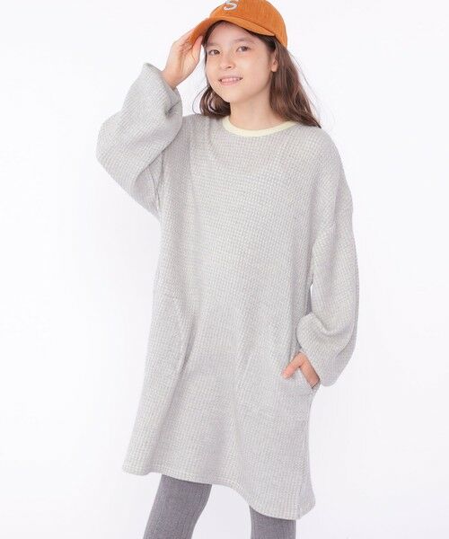 SHIPS / シップス ロング・マキシ丈ワンピース | SHIPS KIDS:140〜150cm / ポコポコ ワッフル ワンピース | 詳細1