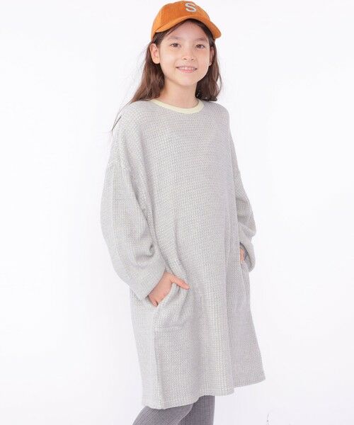 SHIPS / シップス ロング・マキシ丈ワンピース | SHIPS KIDS:140〜150cm / ポコポコ ワッフル ワンピース | 詳細2