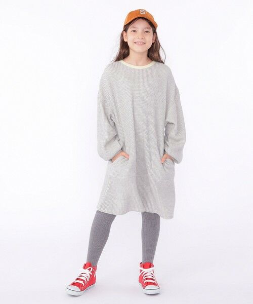 SHIPS / シップス ロング・マキシ丈ワンピース | SHIPS KIDS:140〜150cm / ポコポコ ワッフル ワンピース | 詳細7