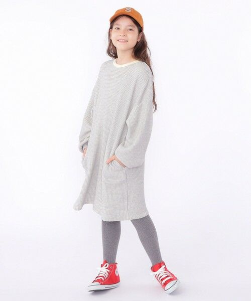 SHIPS / シップス ロング・マキシ丈ワンピース | SHIPS KIDS:140〜150cm / ポコポコ ワッフル ワンピース | 詳細9