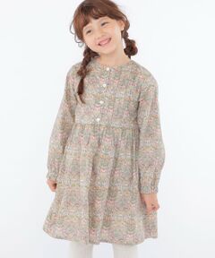 SHIPS / シップス ロング・マキシ丈ワンピース | SHIPS KIDS:100〜130cm / リバティ 長袖 ワンピース