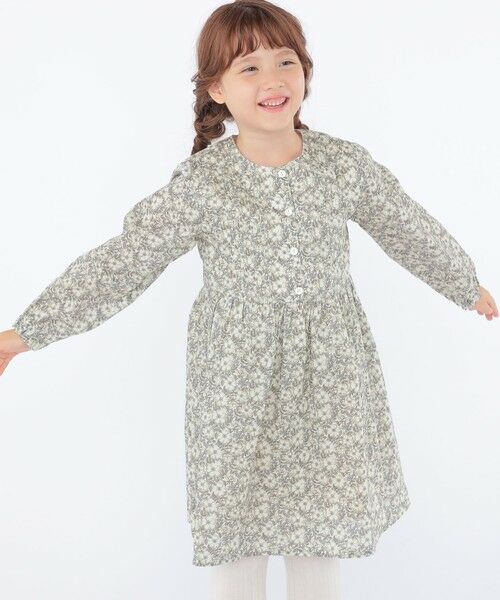 SHIPS / シップス ロング・マキシ丈ワンピース | SHIPS KIDS:100〜130cm / リバティ 長袖 ワンピース | 詳細10