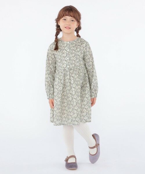 SHIPS / シップス ロング・マキシ丈ワンピース | SHIPS KIDS:100〜130cm / リバティ 長袖 ワンピース | 詳細15