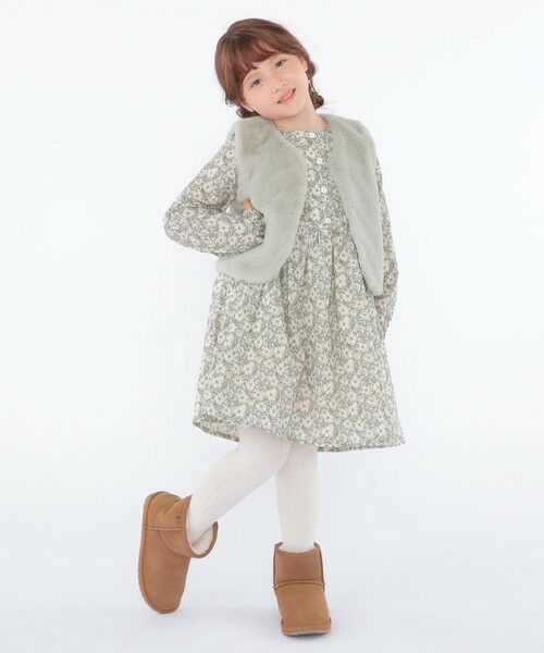 SHIPS / シップス ロング・マキシ丈ワンピース | SHIPS KIDS:100〜130cm / リバティ 長袖 ワンピース | 詳細16