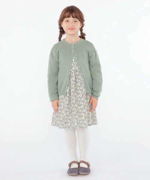 SHIPS / シップス ロング・マキシ丈ワンピース | SHIPS KIDS:100〜130cm / リバティ 長袖 ワンピース | 詳細19