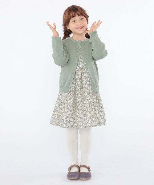 SHIPS / シップス ロング・マキシ丈ワンピース | SHIPS KIDS:100〜130cm / リバティ 長袖 ワンピース | 詳細20