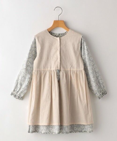 SHIPS / シップス ロング・マキシ丈ワンピース | SHIPS KIDS:100〜130cm / リバティ 長袖 ワンピース | 詳細7