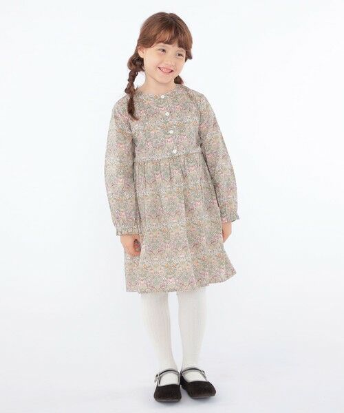 SHIPS / シップス ロング・マキシ丈ワンピース | SHIPS KIDS:100〜130cm / リバティ 長袖 ワンピース | 詳細26