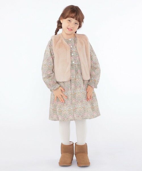 SHIPS / シップス ロング・マキシ丈ワンピース | SHIPS KIDS:100〜130cm / リバティ 長袖 ワンピース | 詳細30