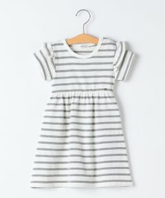 SHIPS / シップス ロング・マキシ丈ワンピース | SHIPS KIDS:90cm / ボーダー フリル ワンピース