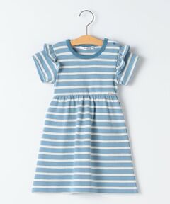 SHIPS / シップス ロング・マキシ丈ワンピース | SHIPS KIDS:90cm / ボーダー フリル ワンピース