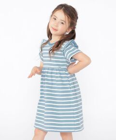 SHIPS / シップス ロング・マキシ丈ワンピース | SHIPS KIDS:100〜130cm / ボーダー フリル ワンピース