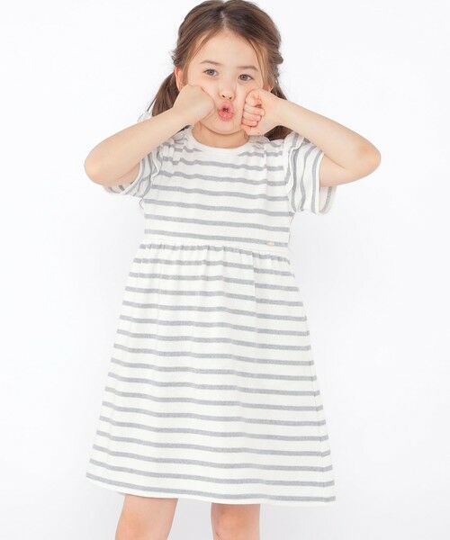 SHIPS / シップス ロング・マキシ丈ワンピース | SHIPS KIDS:100〜130cm / ボーダー フリル ワンピース | 詳細2