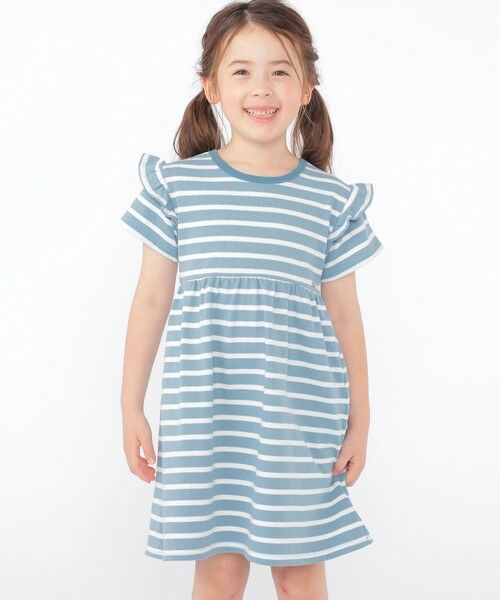 SHIPS / シップス ロング・マキシ丈ワンピース | SHIPS KIDS:100〜130cm / ボーダー フリル ワンピース | 詳細17