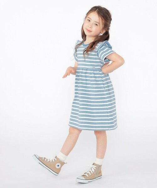 SHIPS / シップス ロング・マキシ丈ワンピース | SHIPS KIDS:100〜130cm / ボーダー フリル ワンピース | 詳細19