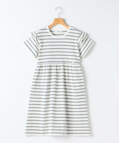 SHIPS / シップス ロング・マキシ丈ワンピース | SHIPS KIDS:140〜150cm / ボーダー フリル ワンピース