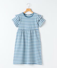 SHIPS / シップス ロング・マキシ丈ワンピース | SHIPS KIDS:140〜150cm / ボーダー フリル ワンピース