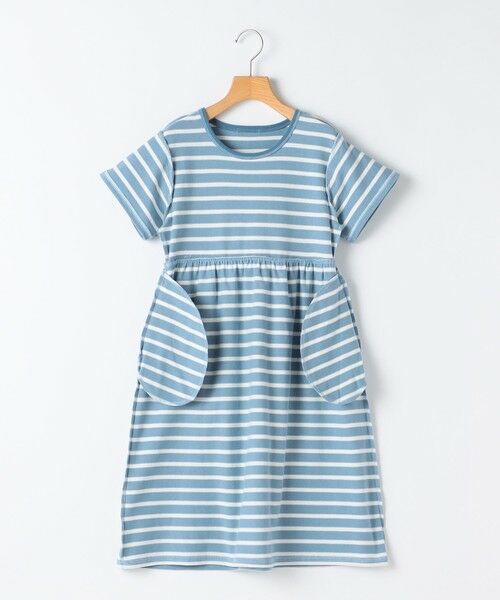 SHIPS / シップス ロング・マキシ丈ワンピース | SHIPS KIDS:140〜150cm / ボーダー フリル ワンピース | 詳細3